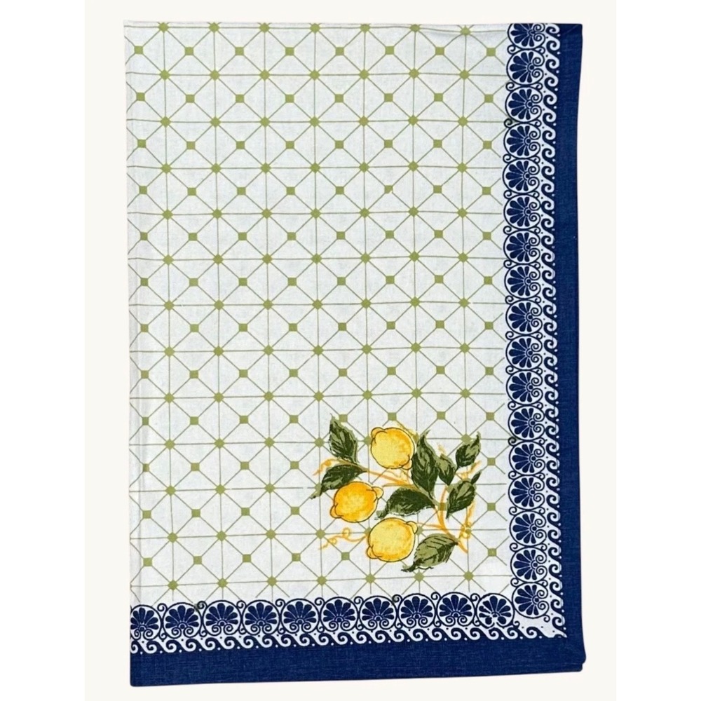 Vintage Inspired Lemon Kitchen Towel 100% Cotton 20x30 Dish Towel